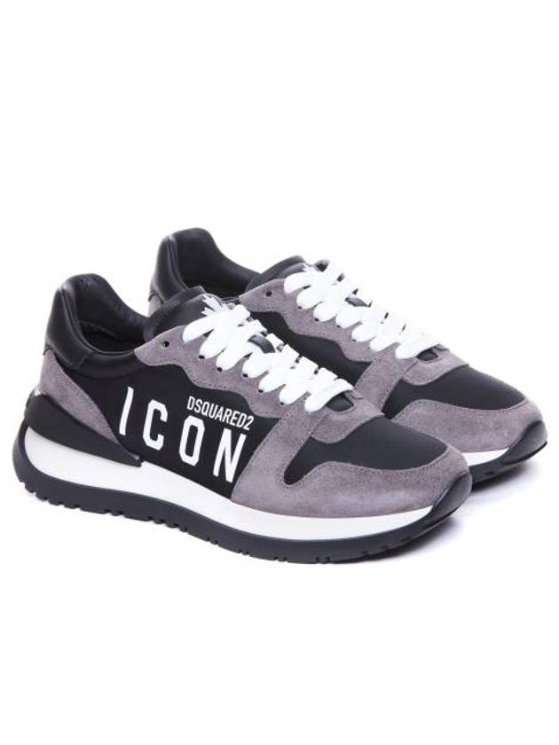 Icon Running Low Top Sneakers Grey - DSQUARED2 - BALAAN 5