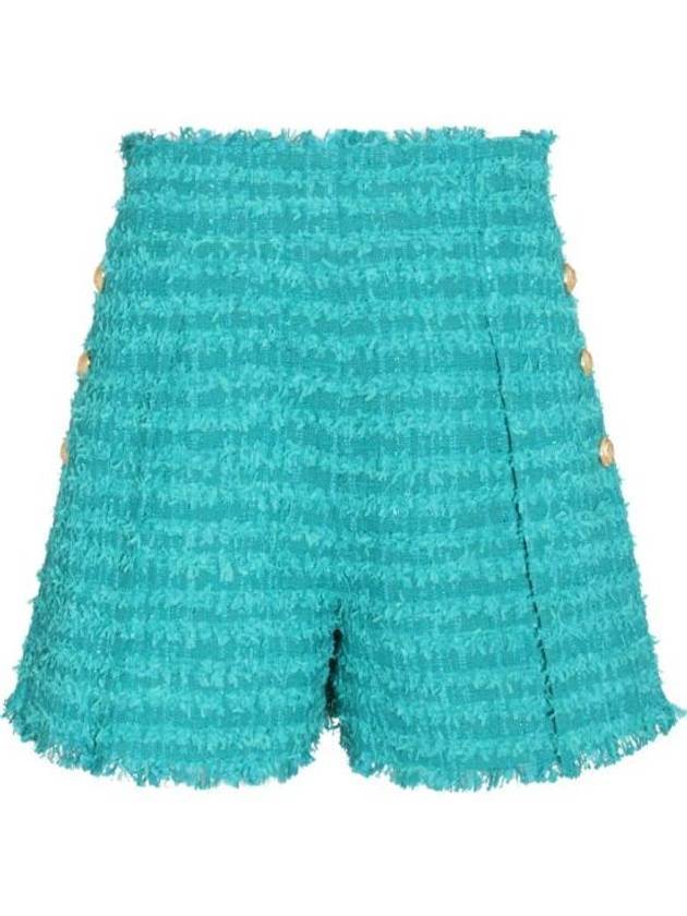 button tweed flare shorts - BALMAIN - BALAAN 1