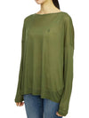 Rita Francesco Women's Long Sleeve TShirt WM113Y GREEN OASIS - ALLSAINTS - BALAAN 2