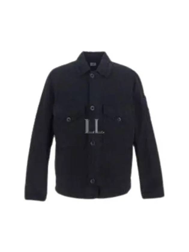 Lens Wappen Two Pocket Collar Cotton Jacket Black - CP COMPANY - BALAAN 2