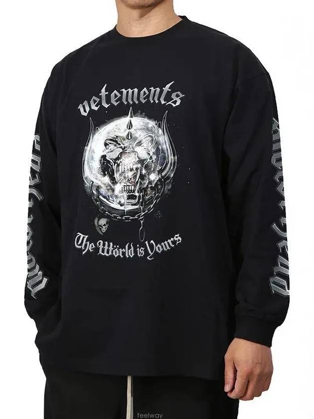 Motorhead Long Sleeve T-Shirt Black - VETEMENTS - BALAAN 1