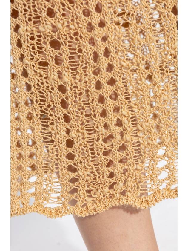 Cult Gaia ‘Dawson’ Openwork Skirt, Women's, Beige - CULT GAIA - BALAAN 5