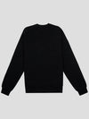 Micro Logo Print Cotton Sweatshirt Black - MSGM - BALAAN 3