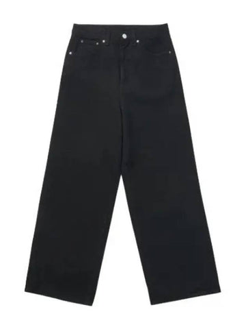 High waist flare denim pants black jeans - TOTEME - BALAAN 1