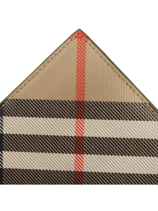 Check Half Wallet Beige - BURBERRY - BALAAN 6