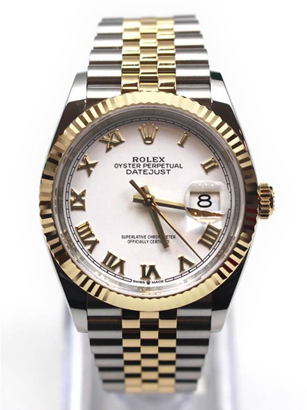 Dayjust 36 Roman White Yellow Gold Combi 126233 - ROLEX - BALAAN 3