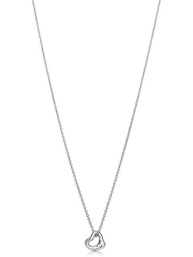 Open Heart Pendant 7MM Necklace Silver - TIFFANY & CO. - BALAAN 2