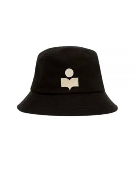 Haley Embroidered Logo Bucket Hat Black - ISABEL MARANT - BALAAN 2