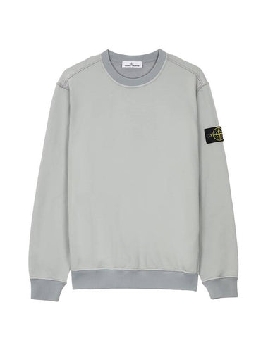 Men's Wappen Patch Round Cotton Nylon Fleece Sweatshirt Melange Grey - STONE ISLAND - BALAAN 1