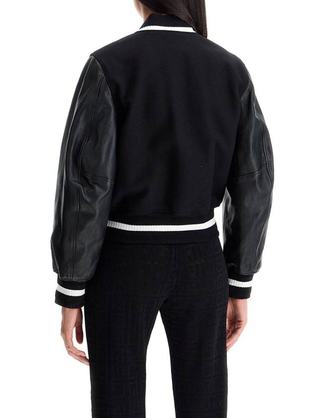 wool and leather varsity jacket - GIVENCHY - BALAAN 3