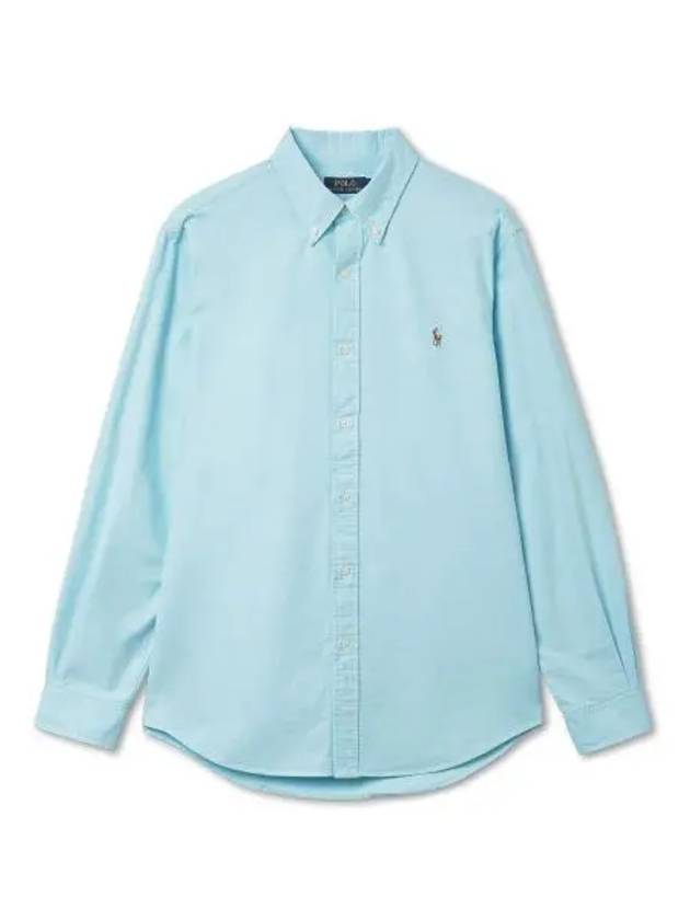 Custom fit Oxford shirt blue - POLO RALPH LAUREN - BALAAN 1