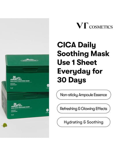 [VT Cosmetics] Cica Daily Soothing Mask (30ea) - VT COSMETICS - BALAAN 2