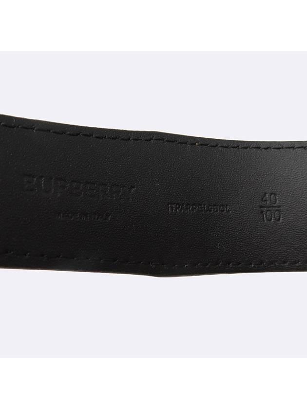 8021957 Vintage Check Black TB Silver Reversible Belt - BURBERRY - BALAAN 5