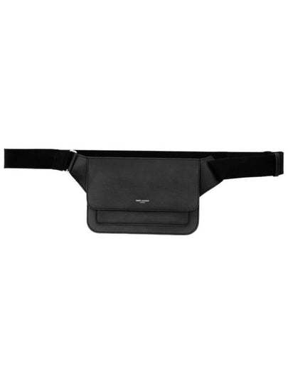 Paris Leather Belt Bag Black - SAINT LAURENT - BALAAN 2