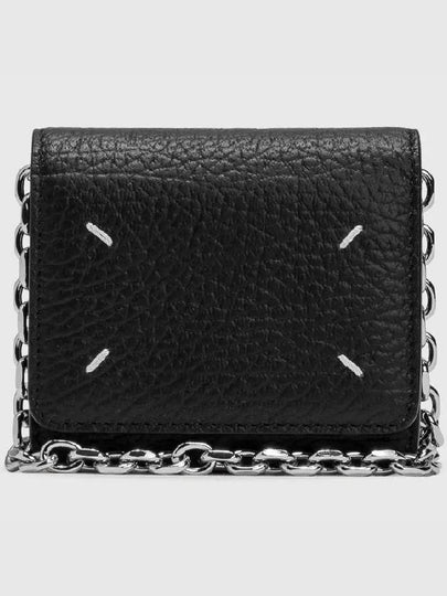 Stitch Chain Mini Card Wallet Black - MAISON MARGIELA - BALAAN 2