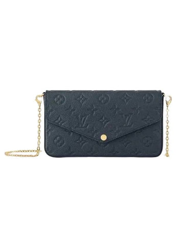 Felicie Pochette Monogram Empreinte Leather Shoulder Bag Navy - LOUIS VUITTON - BALAAN 1