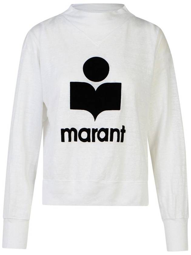 Kilsen Logo Print Sweatshirt White - ISABEL MARANT ETOILE - BALAAN 2