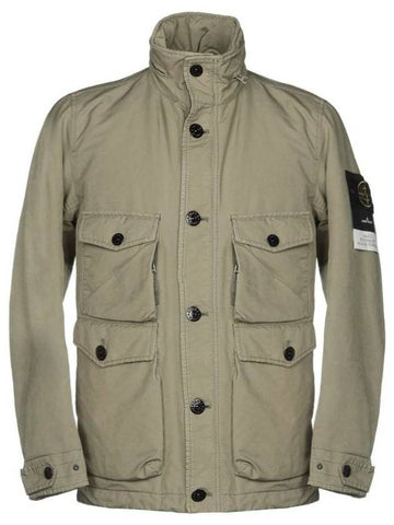 David TC Logo Patch Jacket Light Khaki - STONE ISLAND - BALAAN 1