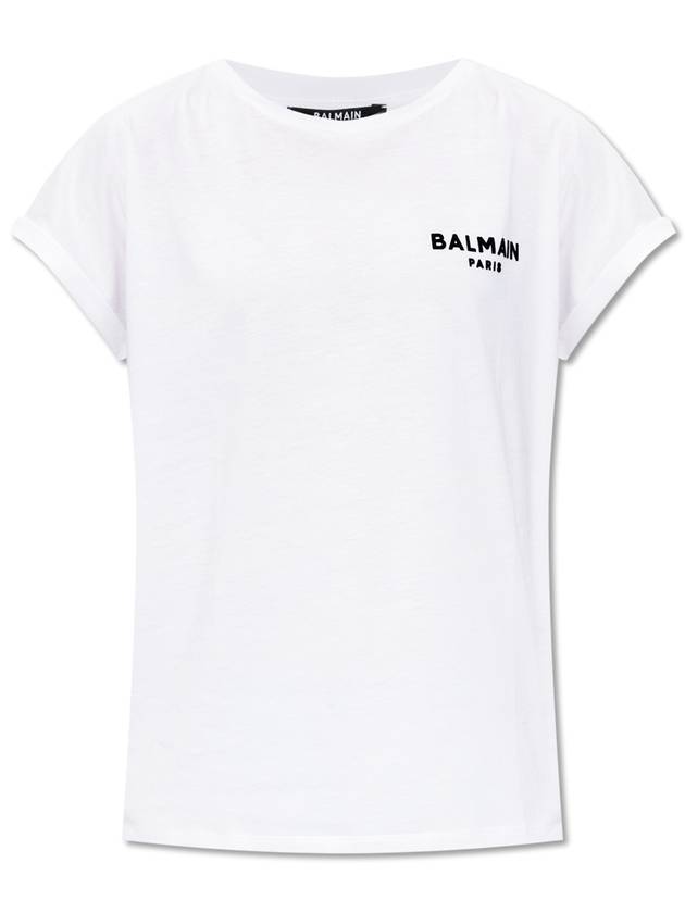 Balmain Cotton T-shirt, Women's, White - BALMAIN - BALAAN 1