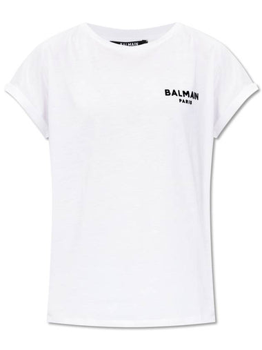 Balmain Cotton T-shirt, Women's, White - BALMAIN - BALAAN 1