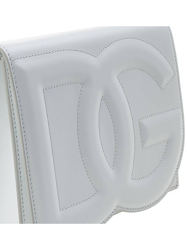 DG Logo Embossed Cross Bag White - DOLCE&GABBANA - BALAAN 7