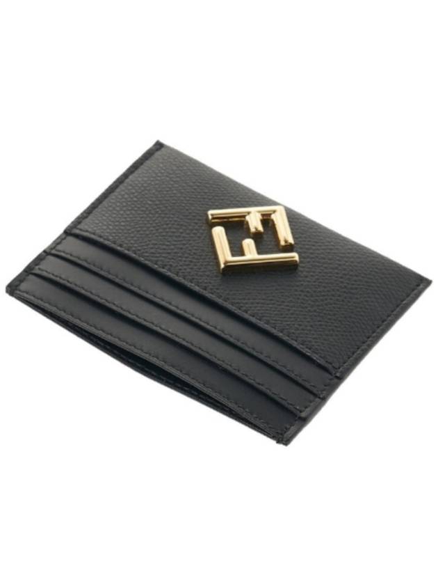 Logo Diamond Card Wallet Black - FENDI - BALAAN 6