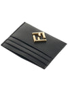 Logo Diamond Card Wallet Black - FENDI - BALAAN 6