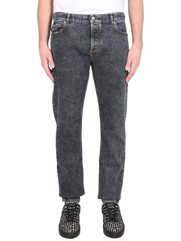 Denim Straight Jeans Blue - BALMAIN - BALAAN 2