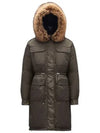 Ban Fur Hooded Padded Parka Green - MONCLER - BALAAN 2