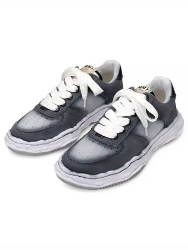 24 A12FW717 BLACK WAYNE OG sole effect canvas low top sneakers - MIHARA YASUHIRO - BALAAN 1