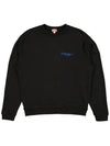 Flower Back Logo Printing Brushed Sweatshirt Black 5SW425 4MF 99J - KENZO - BALAAN 1