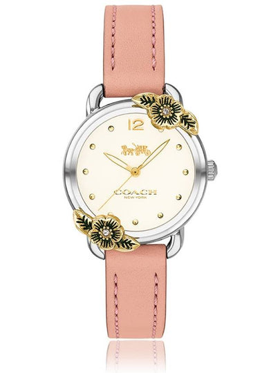 Watch Women's Delancey Tea Rose Women's Leather Watch Officially Imported - COACH - BALAAN 2