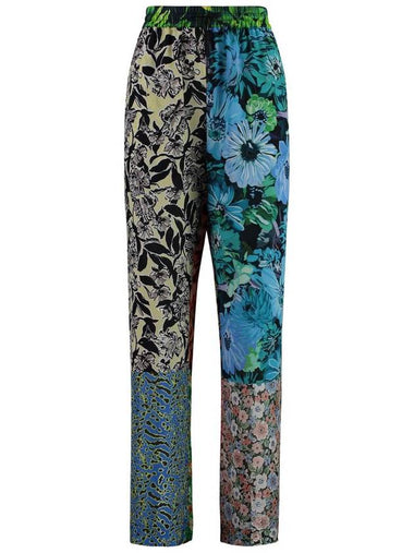 Marine Serre Printed Silk Pants - MARINE SERRE - BALAAN 1