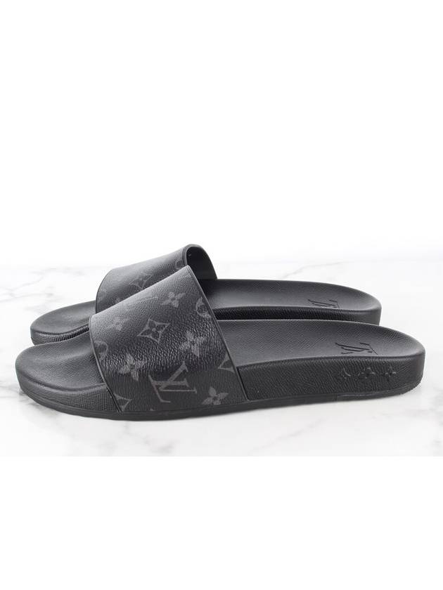 LV Monogram Eclipse Slippers Black 9 280 - LOUIS VUITTON - BALAAN 4