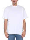 Maxi Back Logo Cotton Short Sleeve T-Shirt White - MSGM - BALAAN 4