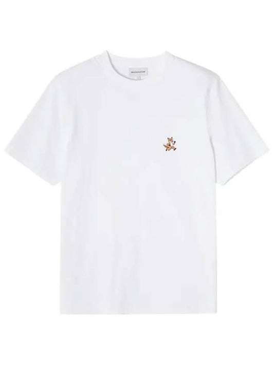 Speedy Fox Patch Comfort Short Sleeve T-Shirt White - MAISON KITSUNE - BALAAN 2