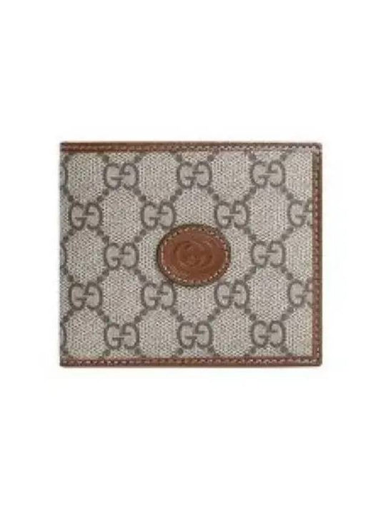 Interlocking G Mini Half Wallet Beige - GUCCI - BALAAN 2