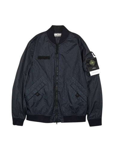 Membrana 3L TC Breathable and Water-Resistant Bomber Jacket Navy - STONE ISLAND - BALAAN 1