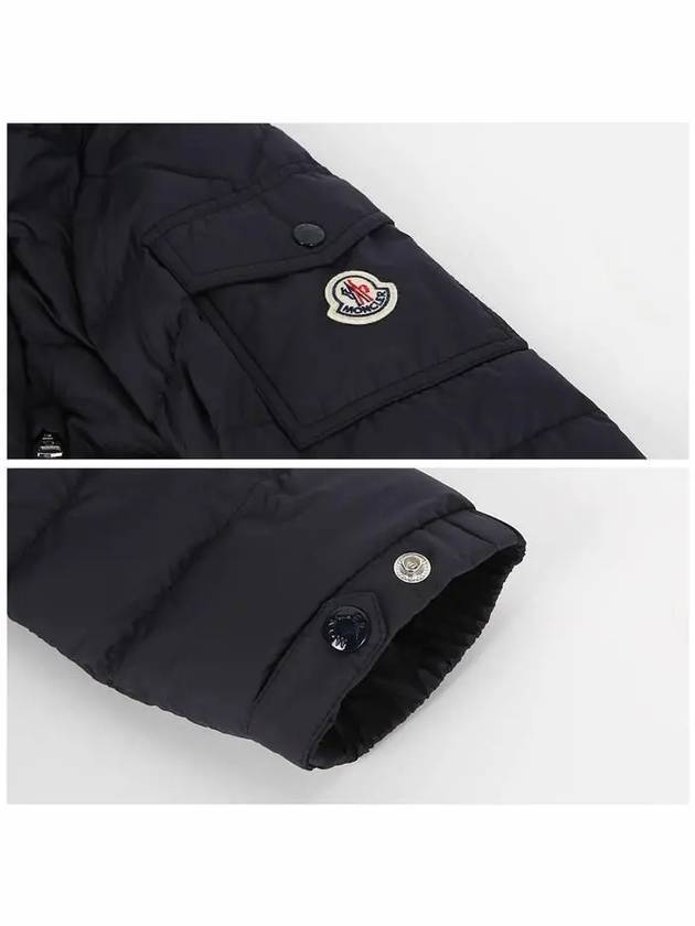 Galion Short Down Jacket Navy - MONCLER - BALAAN 7