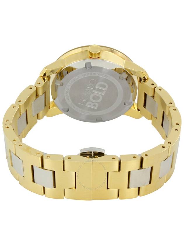 Movado Bold Silver Dial Yellow Gold PVD Ladies Watch 3600129 - MOVADO - BALAAN 3