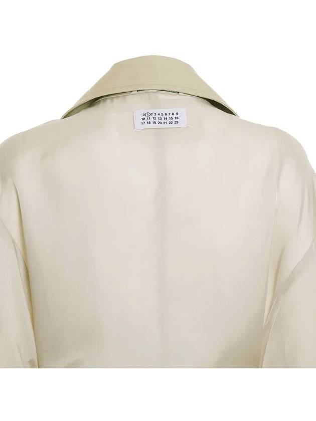 numbering patch two-tone trench coat beige - MAISON MARGIELA - BALAAN 5