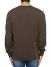 Embroidered Logo Lyocell Cotton Blend Jersey Long Sleeve T-Shirt Dark Chocolate - TOM FORD - BALAAN 7