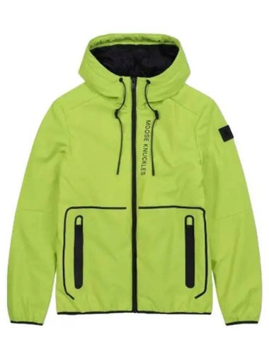 Gray tone windbreaker jacket lime green - MOOSE KNUCKLES - BALAAN 1