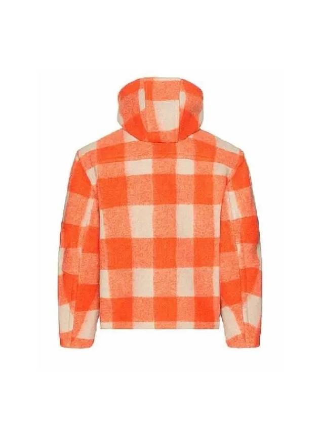 Check hooded zip up orange - ISABEL MARANT - BALAAN 3