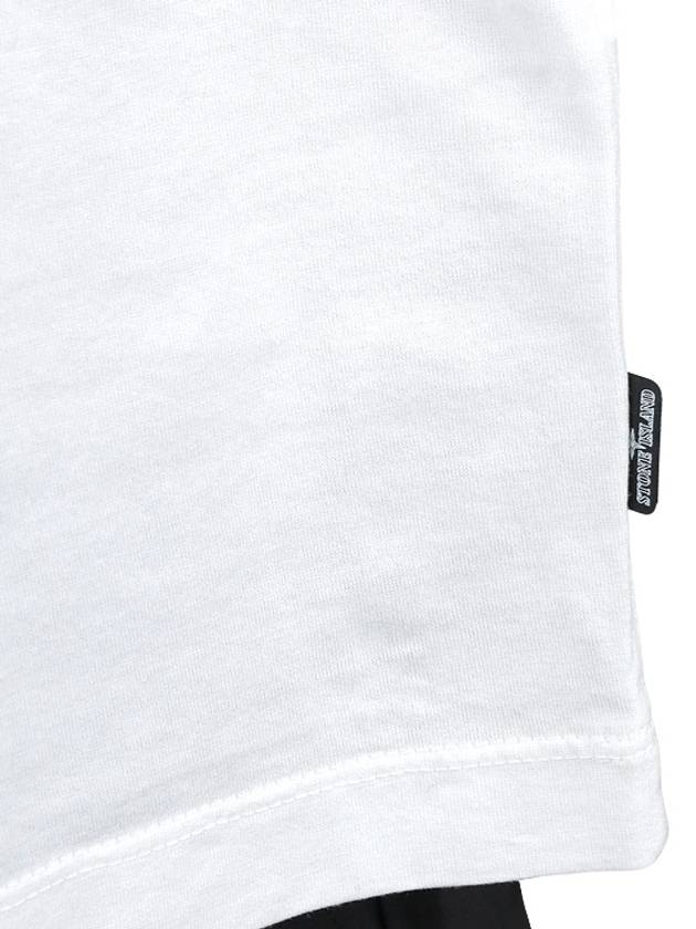 Graphic Print Short Sleeve T-shirt White - STONE ISLAND - BALAAN 9