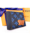 SLENDER Monogram Canvas Bicycle Wallet Blue - LOUIS VUITTON - BALAAN.