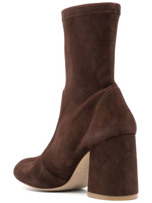 Stuart Weitzman Flareblock Boots In Suede - STUART WEITZMAN - BALAAN 4