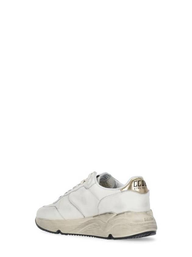 Running Sole In Nappa With Silver Star And Gold Leather Heel Tab Sneakers White - GOLDEN GOOSE - BALAAN 4