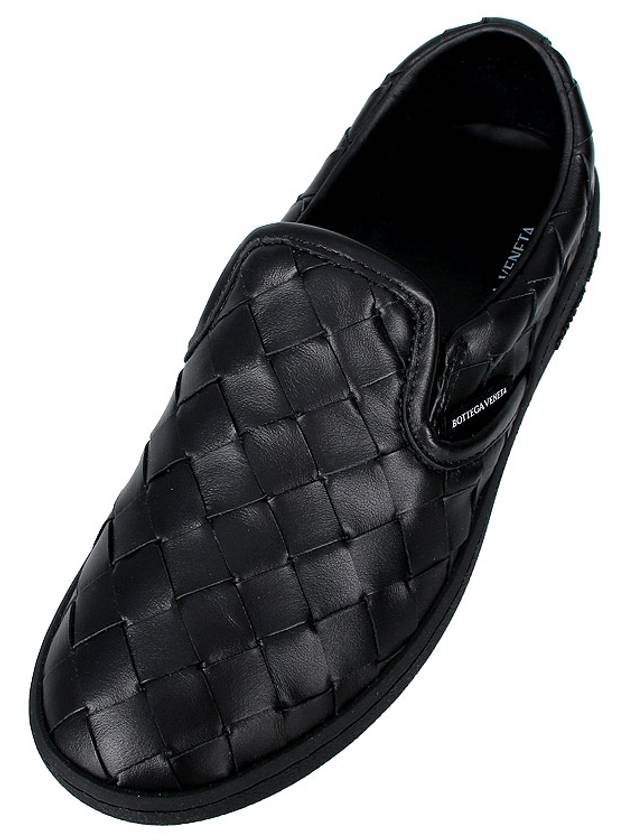 Sawyer Intrecciato Calfskin Slip-Ons Black - BOTTEGA VENETA - BALAAN 8