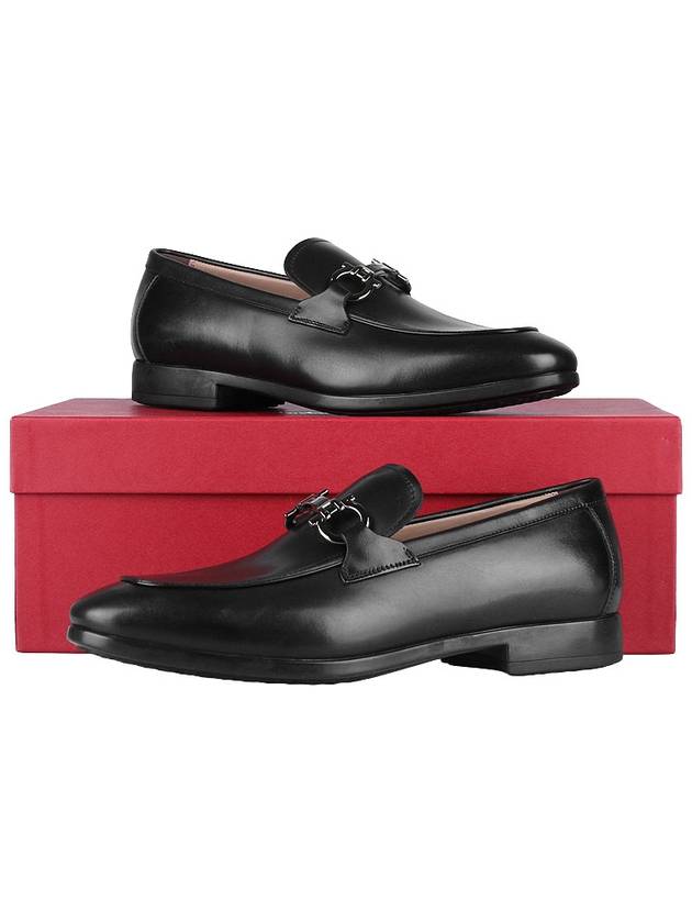 Men's Gancini Loafers Black - SALVATORE FERRAGAMO - BALAAN 11